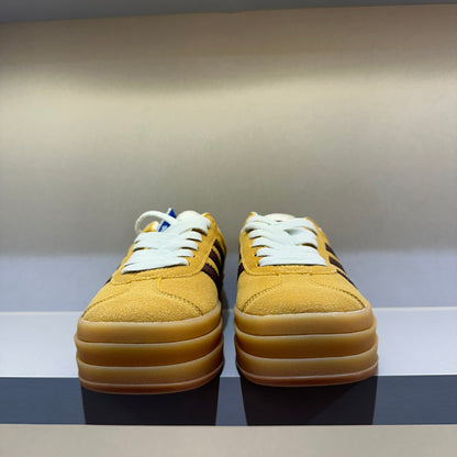 Adidas Gazelle Bold Almost Yellow Maroon (Pronta Entrega)